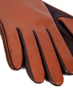 Перчатки женские ш/п F-IS0065 cork/d.brown - Eleganzza фото 6