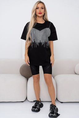 Футболка (черный) Фб11-125 - Николь фото 4