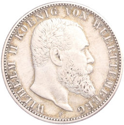 2 марки 1904 года F Германия (Вюртемберг)