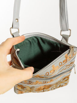 Сумка натуральная кожа через плечо №1114/6 - Ганг фото 6