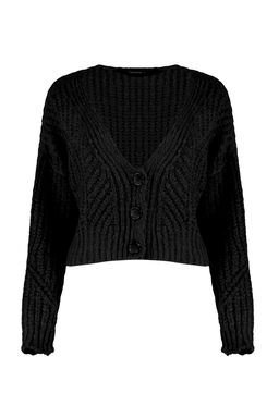 TRENDYOLMILLA Indigo Yumusak Dokulu Crop Triko H?rka TWOAW21HI0017  фото 7