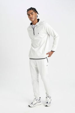 DeFactoFit Jogger Esofman Alt? Slim Fit Dar Kesim Skuba Dalg?c Kumas Beli Bagc?kl? Lastikli Paca Cepli