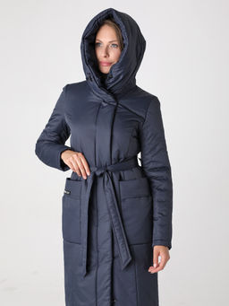 24319 Пальто дем. т.синий - Dizzyway фото 2