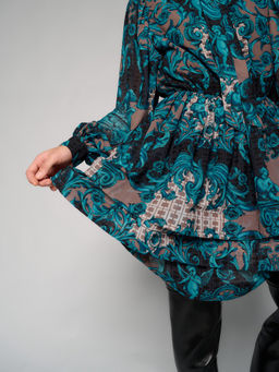 Платье женское 12411-35145 multicolor-turquoise - Maxroses фото 6