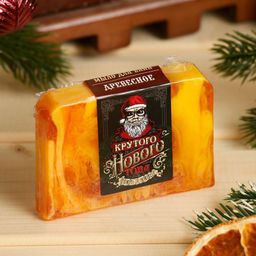 Мыло СПА - уход для бани и сауны Крутого Нового года древесный 80 гр - Банная забава фото 3