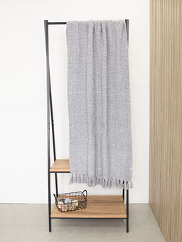 Покрывало вафельное 200x220 серый Хлопок 100%