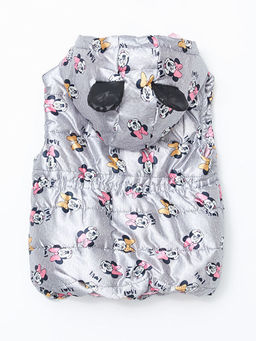 Kap??onlu Minnie Mouse Bask?l? K?z Bebek ?i?me Yelek