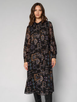 Платье женское 12411-35116 multicolor-black - Eleganzza фото 5