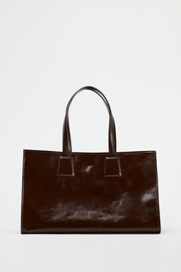 LEATHER TOTE - Zara фото 3
