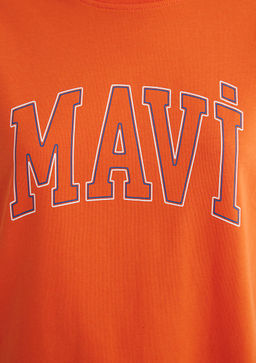 Mavi Logo Bask?l? Turuncu Tisort  фото 6