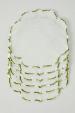 Trendyolmilla Home 6l? Kenar? Nak?sl? Kokteyl Pecetesi/Bardak Altl?g? TPHSS25RUN00009  фото 2