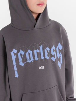 Худи для мальчиков серое с печатью - Mark formelle фото 5