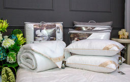 Под.Luxury Antistress Collection Swans Down (белый) 70х70