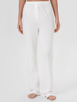 Брюки домашние женские белые