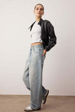 Mavi Normal Bel Bol Kesim Baggy Jeans TWOAW26JE00052 - Trendyolmilla фото 8