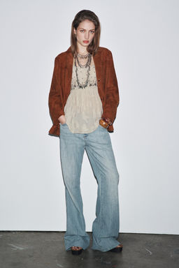 ZW COLLECTION JACQUARD STRAPPY TOP - Zara фото 3