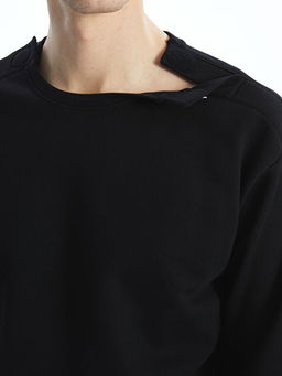 Bisiklet Yaka K?sa Kollu Erkek Sweatshirt