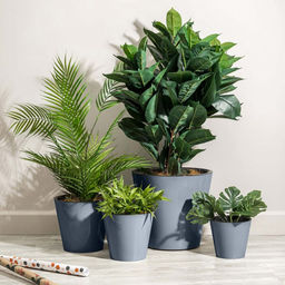 Rosemary Горшок для цветов пластмассовый 1,6л, д16см, h14,5см, с дренажной вставкой, серый (Россия) - Домашняя мода фото 3