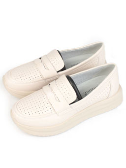 03-SD4-1D BEIGE Полуботинки женские (натуральная кожа) - Фабричный китай фото 4