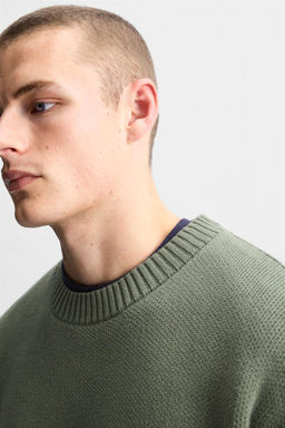 TEXTURED COTTON SWEATER - Zara фото 6