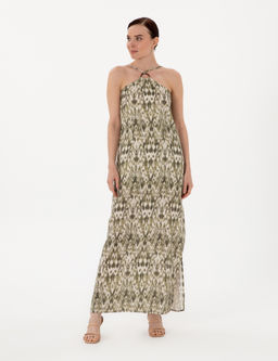 Haki Regular Fit Dokuma Elbise - Pierre cardin фото 3