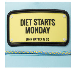 Бейсболка JOHN HATTER арт. R-1159-U00 Diet Starts Monday (голубой)  фото 4