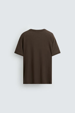 TEXTURED COTTON T-SHIRT - Zara фото 7
