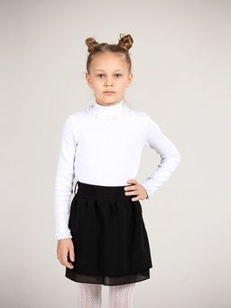CRB wear/CWJG 63189-20 Водолазка для девочки,белый/Ex.Cherubino