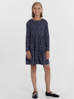 Платье для девочек темно-серое в горошек - Mark formelle фото 4