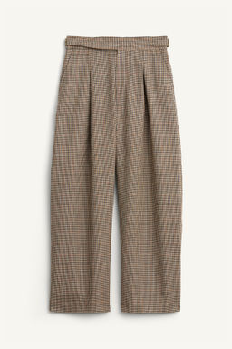 LIMITED EDITION CHECK WOOL SUIT TROUSERS - Zara фото 5