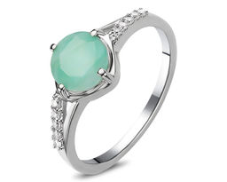 Кольцо, изумруд берилл, Жюли