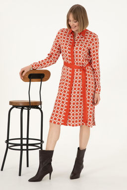 Женское тканое платье с плиткой Неожиданная скидка в корзине - U.s. polo assn фото 3