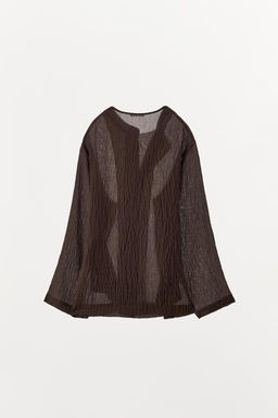 TEXTURED SHIRT WITH VISCOSE - Zara фото 8