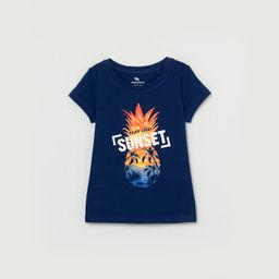 CRB wear/CSJG 63141-41-323 Футболка для девочки,темно-синий/Ex.Cherubino