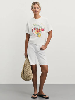 Футболка оверсайз с принтом / Zarina  фото 2