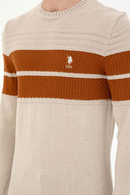 Мужской свитер из каменного меланжа - U.s. polo assn фото 7