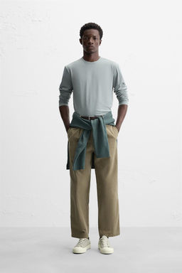 BASIC SLIM FIT T-SHIRT - Zara фото 25