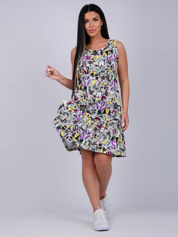 Сарафан "Комикс" поп-арт, трикотаж