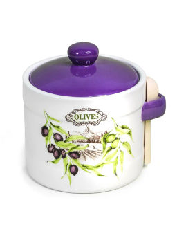 Банка ОЛИВКИ 450 мл с ложкой арт.MFK21029 /МФК/  фото 3