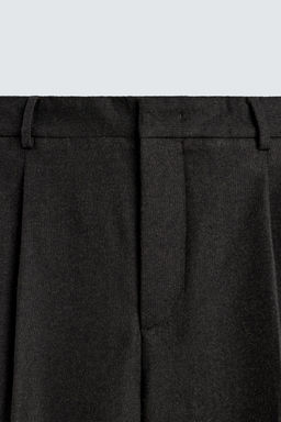 LIMITED EDITION WOOL BLEND TROUSERS WITH PLEATS - Zara фото 7