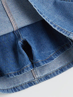 Basic K?z ?ocuk Jean ?ort Etek