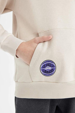 Толстовка с капюшоном NBA Los Angeles Clippers для мальчиков - Defacto фото 6