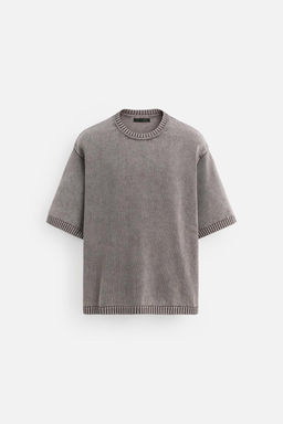 WASHED KNIT T-SHIRT - Zara фото 8