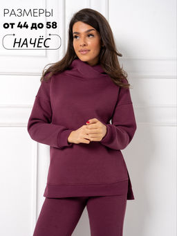 РАСПРОДАЖА Костюм Шарлот (начес)_394/винный