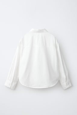CAMISA POPEL?N LISA / Blanco - Zara фото 2