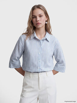 ?izgili Oversize Kad?n G?mlek
