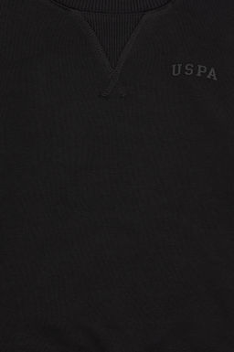 Erkek _ocuk Siyah Bisiklet Yaka Basic Sweatshirt - U.s. polo assn фото 4