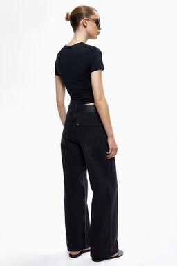 Petite Length Wide Ultra High Jeans - H&m фото 5