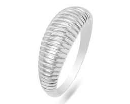 Кольцо из серебра без вставки, ТЦК-8666