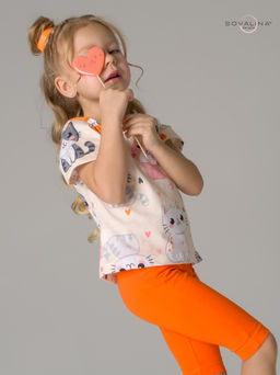 Костюм Актив солнечные котики-оранжевый - Sovalina фото 6